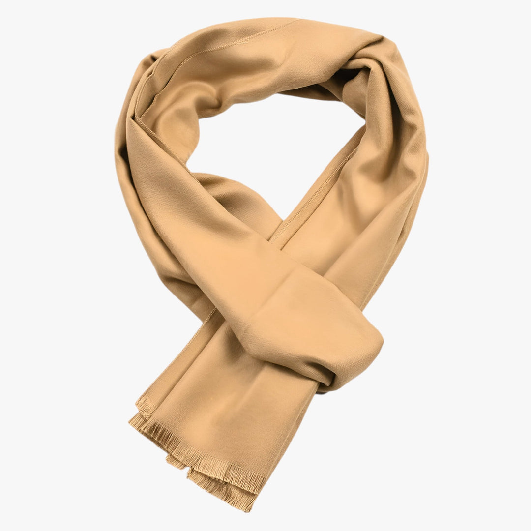 Oline | Solid Color Cashmere Scarf - Luxurious Winter Warmth