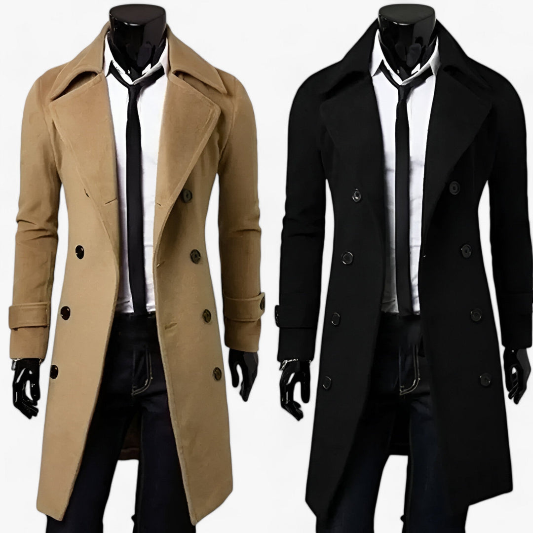 Noah | Men's Trench Coat - Thermoregulated Elegance