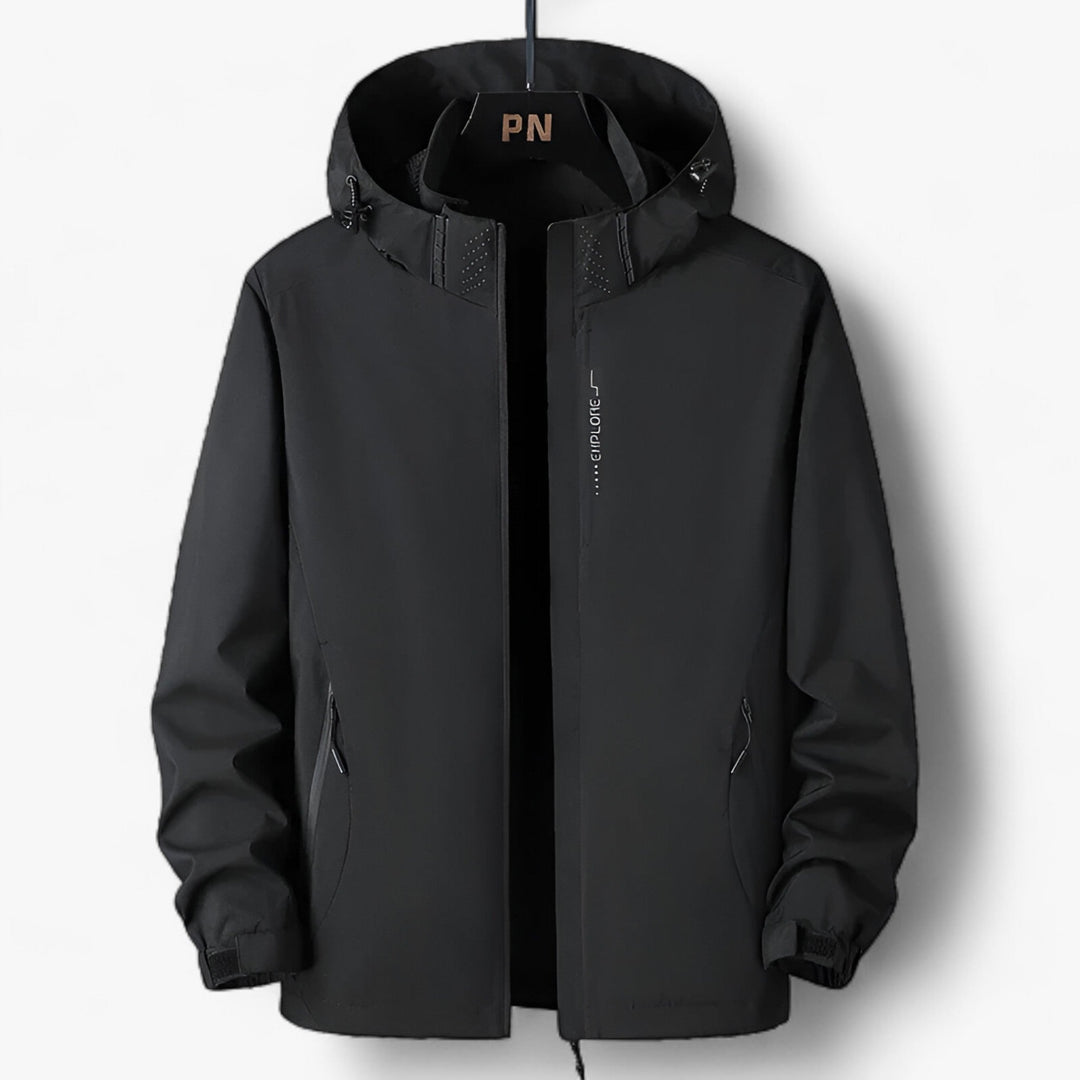 Oliver | Plus Size Hooded Jacket - Waterproof Windbreaker for Outdoor Adventures