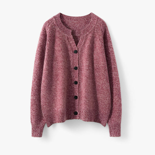 ADDONEE | Cashmere Round Neck Cardigan - Elegant Essentials for the Wardrobe