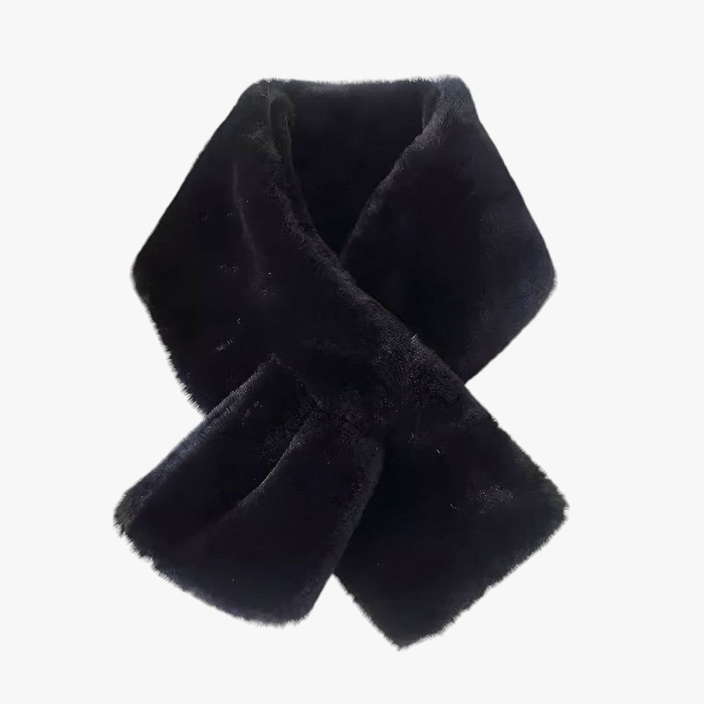 Lynn | Crossed Plush Scarf - Thickened and Soft for Cold Weather