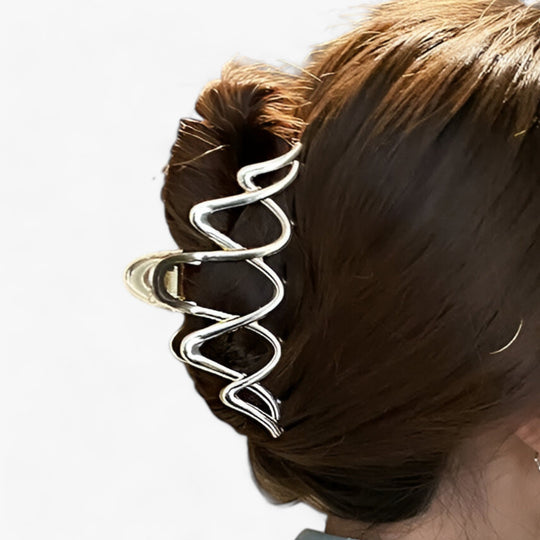 ELEGANT | Geometric Wavy Hair Clip for Women - Sophisticated and Trendy