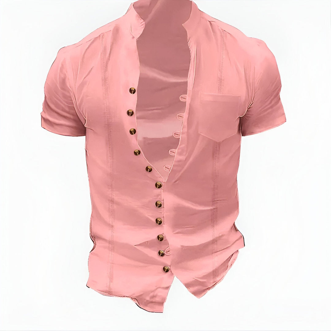 LINARO | Summer Cotton and Linen Shirt for Men - Lightweight and Fresh