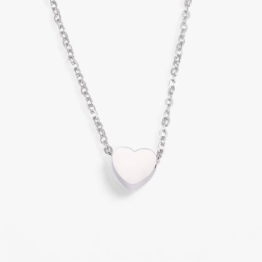 Eva | Heart Clavicle Necklace - Sophisticated and Elegant