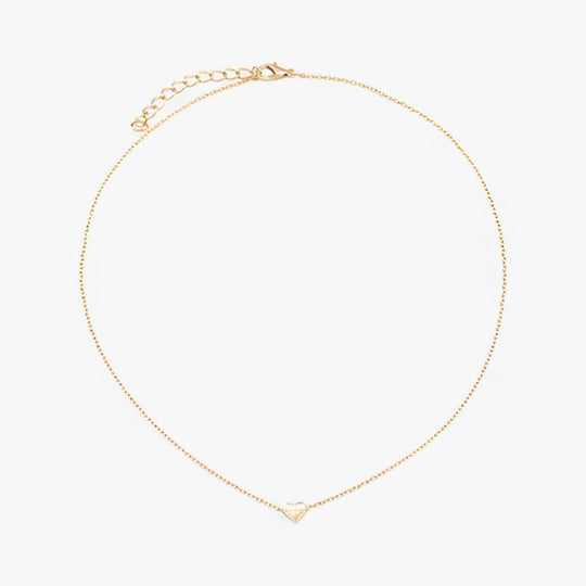 Eva | Heart Clavicle Necklace - Sophisticated and Elegant