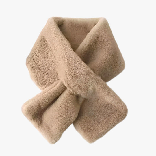 Lynn | Crossed Plush Scarf - Thickened and Soft for Cold Weather