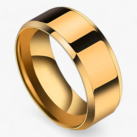 James | Titanium and Stainless Steel Ring - Elegant and Durable Wedding Band