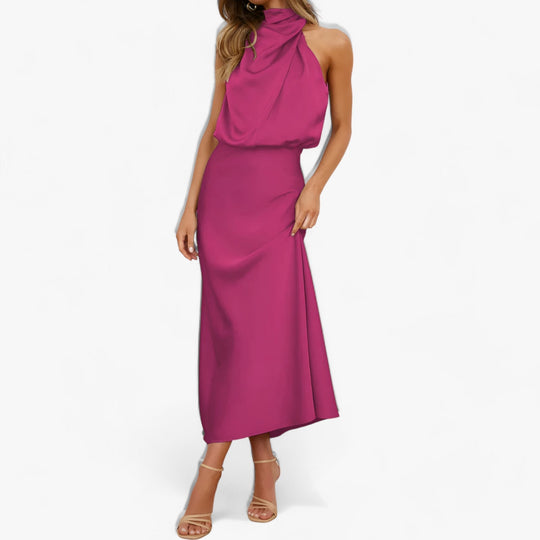 VERONA - Long Satin Dress - Luxurious and Flattering