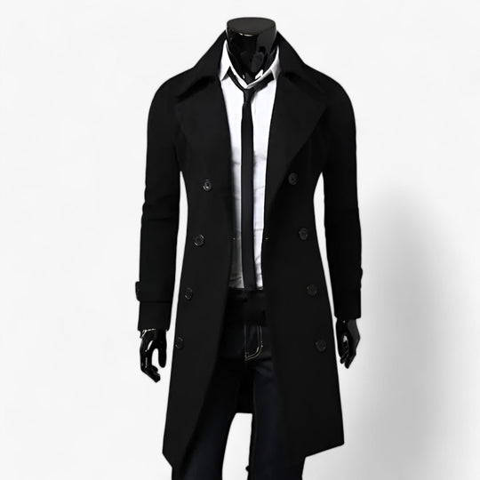 Noah | Men's Trench Coat - Thermoregulated Elegance