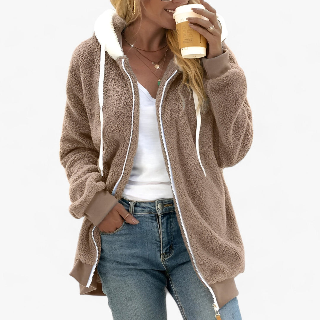 Honey | Fleece Hooded Jacket - Comfortable Warmth for Winter