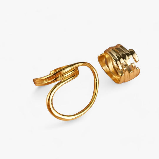 Tara | Geometric Statement Ring - Bold and Fashion-Conscious