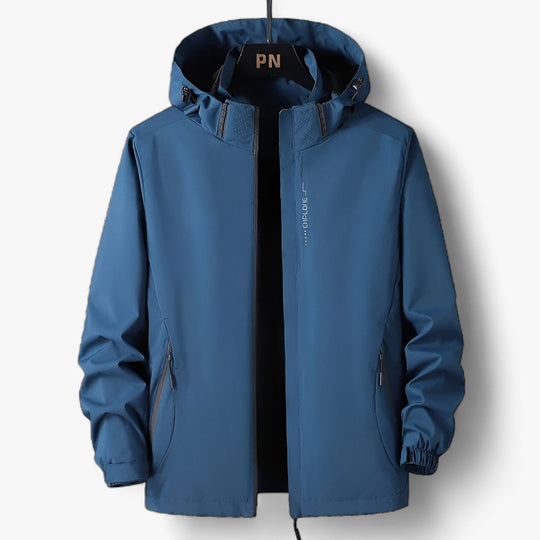 Oliver | Plus Size Hooded Jacket - Waterproof Windbreaker for Outdoor Adventures