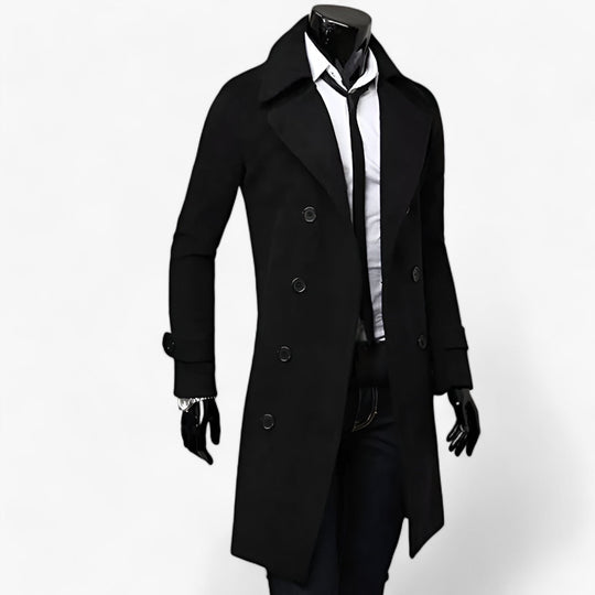 Noah | Men's Trench Coat - Thermoregulated Elegance