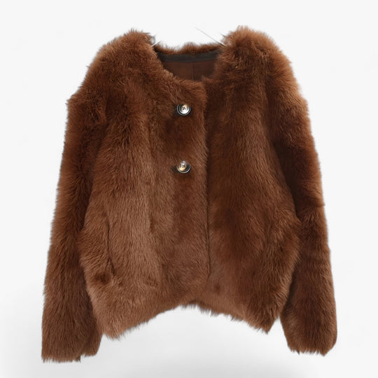 TUSCANY | Pullover in Natural Sheepskin - Comfort and Sophistication Effortlessly