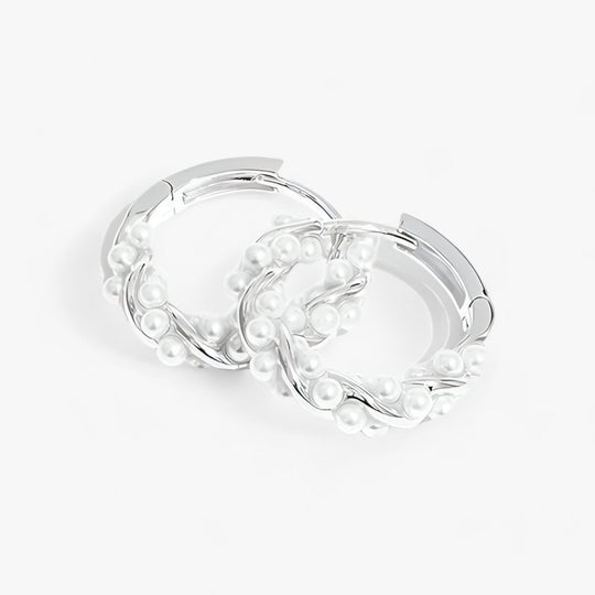 Elegant Loop | Pearl Earrings - Refined Beauty