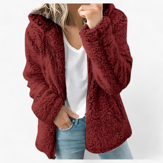 Olivia | Wool and Fleece Coat - Luxurious Winter Warmth