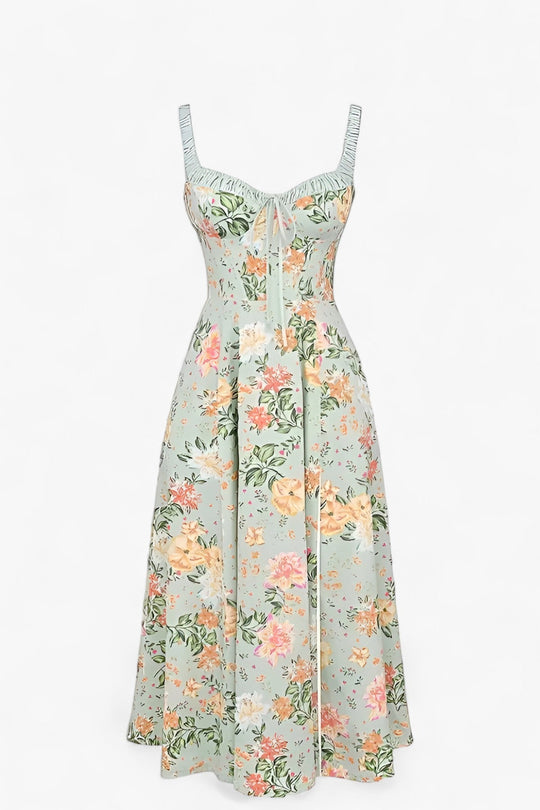 Summer Lace Dress | Floral Print - Fresh and Stylish