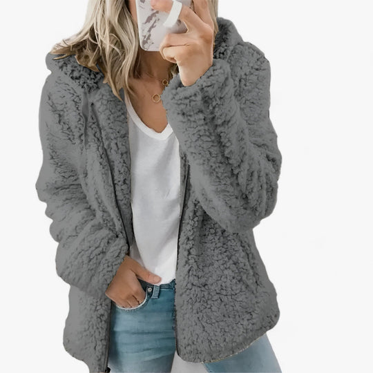 Olivia | Wool and Fleece Coat - Luxurious Winter Warmth