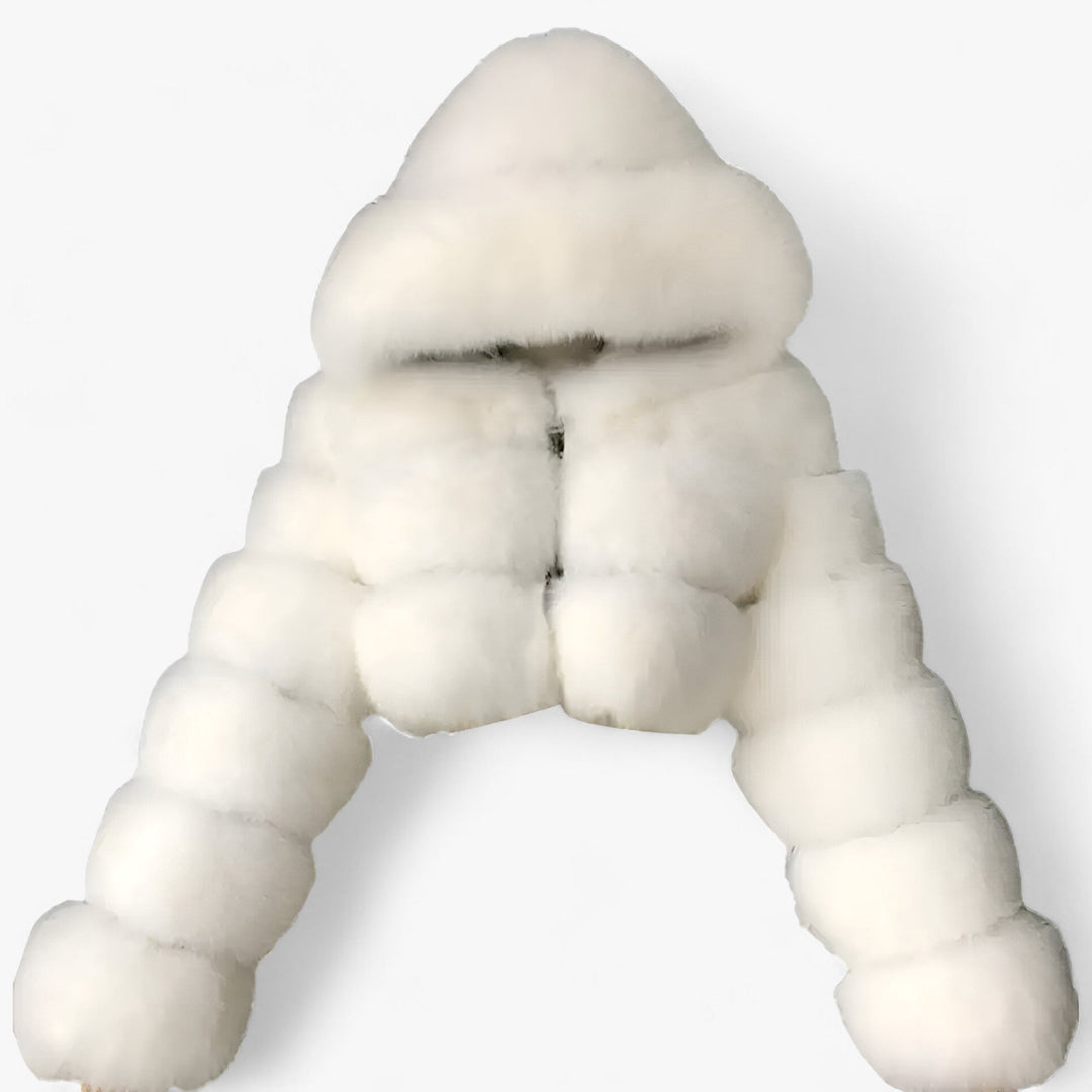 Adele | Soft Snow Faux Fur Jacket - Luxury Warmth and Elegance