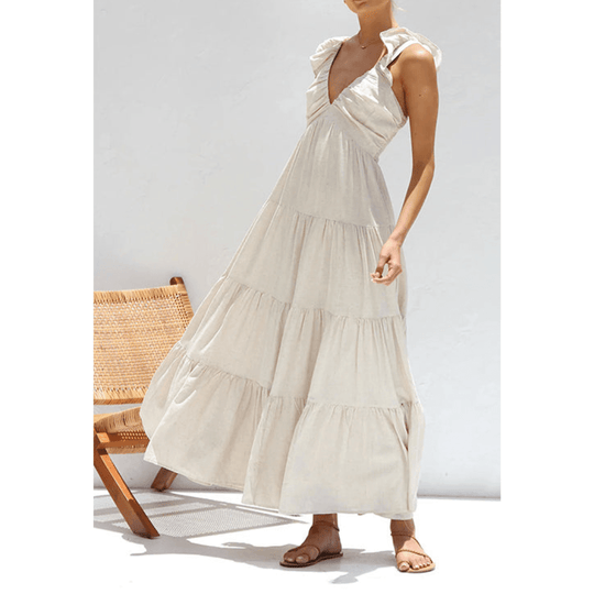 Nora | Sleeveless Maxi Dress - Flowing & Elegant