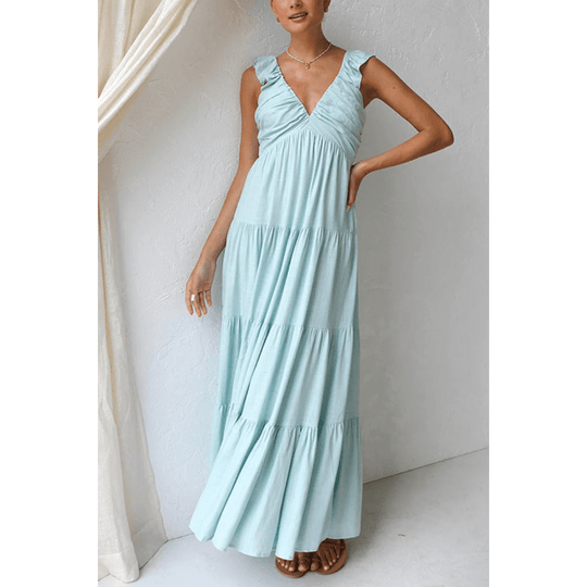 Nora | Sleeveless Maxi Dress - Flowing & Elegant