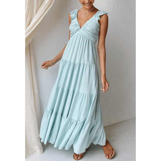 Nora | Sleeveless Maxi Dress - Flowing & Elegant