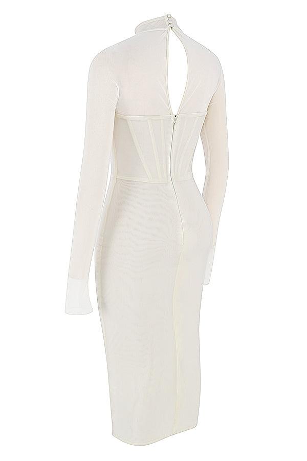 Eva | Midi Corset Dress in Knit - Modern with a Touch of Elegance