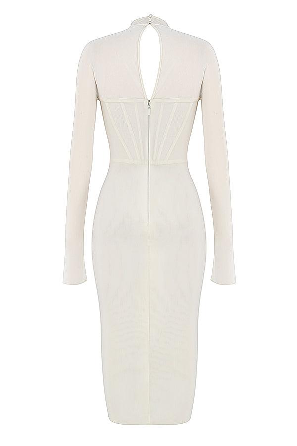 Eva | Midi Corset Dress in Knit - Modern with a Touch of Elegance