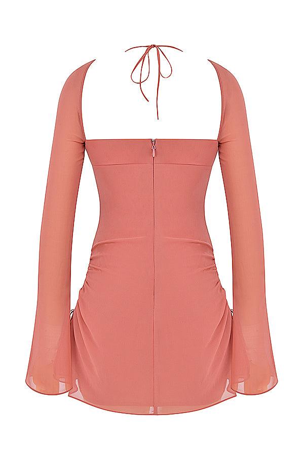 Sienna | Mini Halter Chiffon Dress - Fluid & Feminine