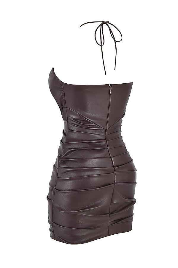 Charlotte | Mini Vegan Leather Dress - Chic & Durable