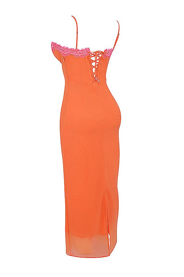 Isabella | Maxi Dress - Daring in Bright Orange