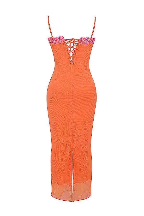 Isabella | Maxi Dress - Daring in Bright Orange