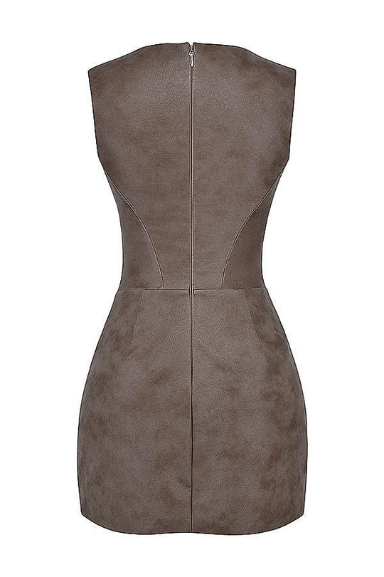 Mia | Mini Corset Dress Moka - Elegant & Sophisticated