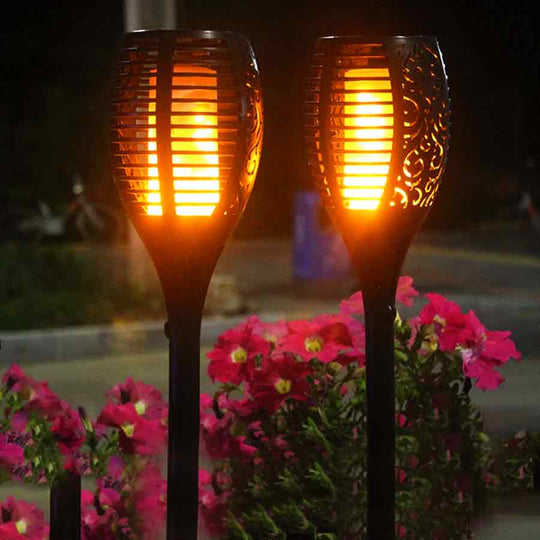 Solar flame torch lights - Add ambiance to your garden