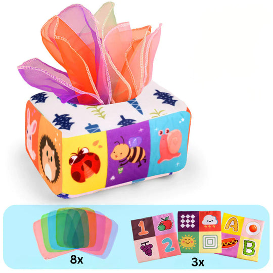 Montessori Tissue Box | Sensory Toy - Develop Fine Motor Skills