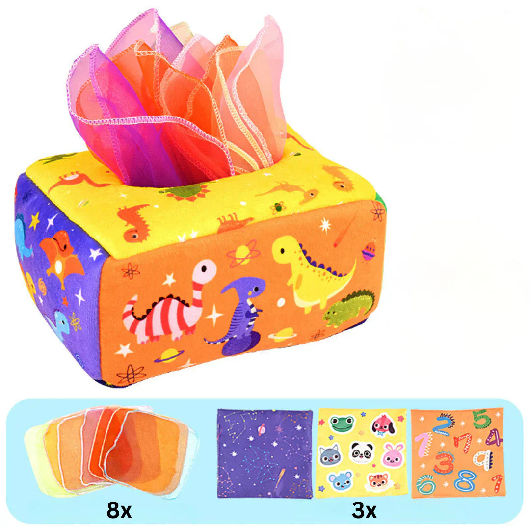 Montessori Tissue Box | Sensory Toy - Develop Fine Motor Skills