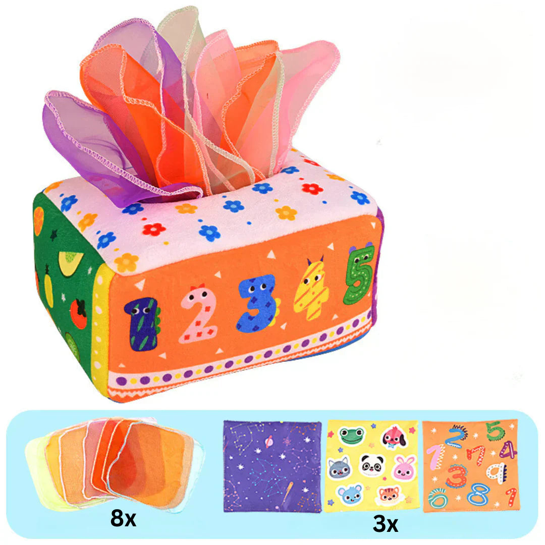 Montessori Tissue Box | Sensory Toy - Develop Fine Motor Skills