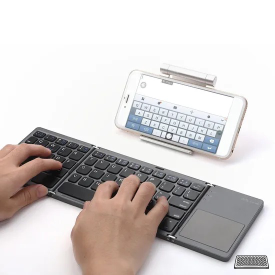 FlexSync - Portable Foldable Bluetooth Keyboard for Convenience and Mobility