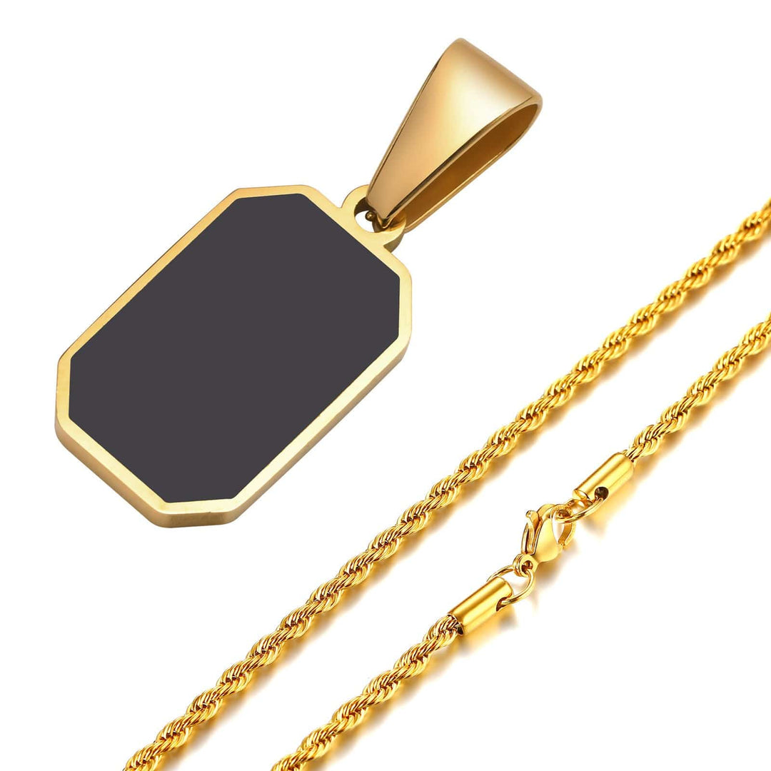 Onyx Edge | Luxury Necklace - Ideal for Adding a Touch of Class and Originality