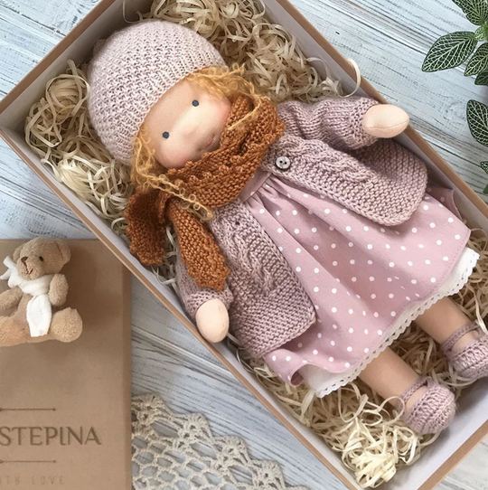 Cynthia™ | Handmade Waldorf Doll - Adorable and Cuddly Companion