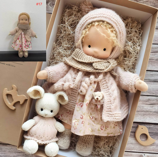 Cynthia™ | Handmade Waldorf Doll - Adorable and Cuddly Companion