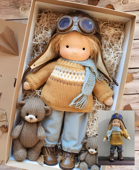 Cynthia™ | Handmade Waldorf Doll - Adorable and Cuddly Companion